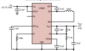 LT8630高输入电压降压稳压器参数介绍及中文PDF下载