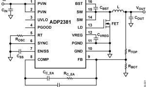 ADP2381内部电源开关降压稳压器参数介绍及中文PDF下载