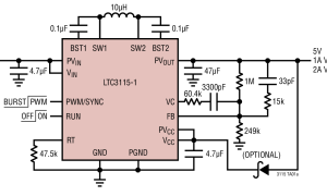 LTC3115-1内部电源开关升降压稳压器参数介绍及中文PDF下载