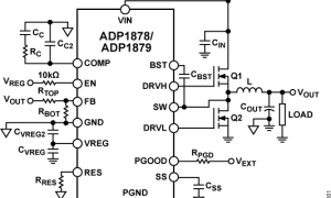 ADP1878外部开关电源降压型控制器参数介绍及中文PDF下载