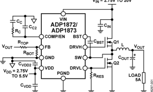 ADP1873外部开关电源降压型控制器参数介绍及中文PDF下载