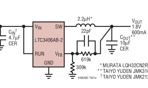 LTC3406AB-2内部电源开关降压稳压器参数介绍及中文PDF下载