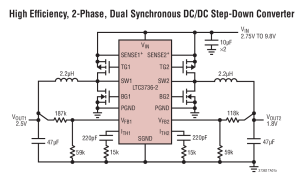 LTC3736-2多个输出降压调节器参数介绍及中文PDF下载