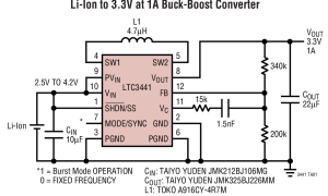 LTC3441内部电源开关升降压稳压器参数介绍及中文PDF下载
