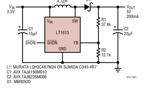 LT1613SEPIC稳压器参数介绍及中文PDF下载