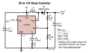 LT1373内部电源开关升压稳压器参数介绍及中文PDF下载