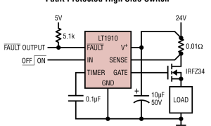 LT1910高压侧开关和MOSFET驱动器参数介绍及中文PDF下载